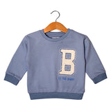 NEW BLUE B IS FOR BABY PRINTED SWEATSHIRT
