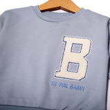 NEW BLUE B IS FOR BABY PRINTED SWEATSHIRT