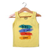 NEW YELLOW THE BEST IS YET TO COME PRINTED SANDOS FOR BOYS