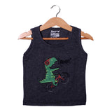 NEW CHARCOAL GREY DINO CYCLING PRINTED SANDOS FOR BOYS