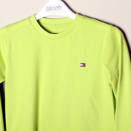 PLAIN GREEN FULL SLEEVE T-SHIRT