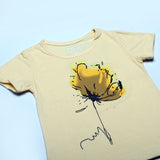 YELLOW FLOWER PRINTED T-SHIRT