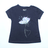 NAVY BLUE FLOWER PRINTED T-SHIRT