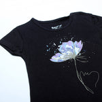 Load image into Gallery viewer, NAVY BLUE FLOWER PRINTED T-SHIRT
