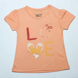 PEACH LOVE PRINTED T-SHIRT