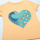 BLUE HEART PRINTED T-SHIRT