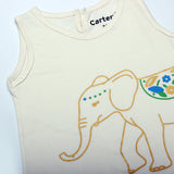 OFF WHITE ELEPHANT PRINTED T-SHIRT