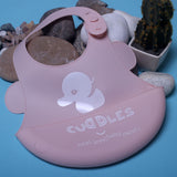 Cuddles Baby Silicone Bib Pink