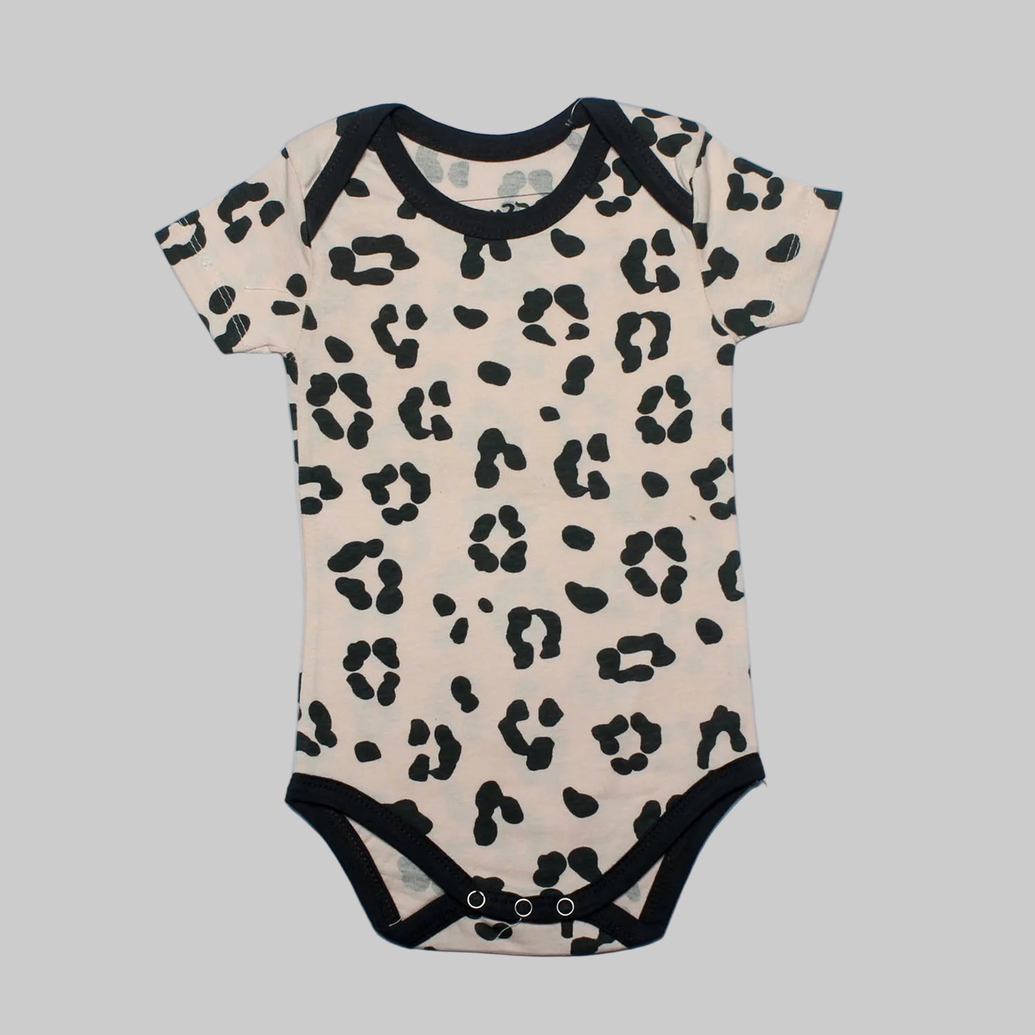 CHEETAH PRINTED PINK ROMPER FOR GIRLS Main image