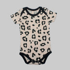 CHEETAH PRINTED PINK ROMPER FOR GIRLS