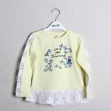 Light Lime Printed Full Sleeve T-shirt - Expo City