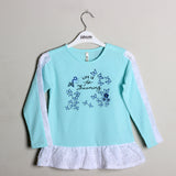 Ice Blue Printed Full Sleeve T-shirt - Expo City