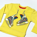 YELLOW ICE SHOES PRINTED FULL SLEEVE T-SHIRT