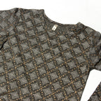 GREY WITH GOLDEN SPOTS PRINTED T-SHIRT AND TOP FOR GIRLS