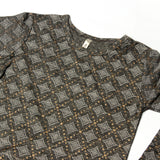 GREY WITH GOLDEN SPOTS PRINTED T-SHIRT AND TOP FOR GIRLS