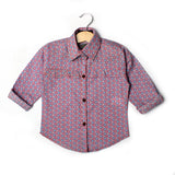 LIGHT PURPLE HEART PRINTED CASUAL SHIRT FOR GIRLS