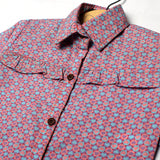 LIGHT PURPLE HEART PRINTED CASUAL SHIRT FOR GIRLS