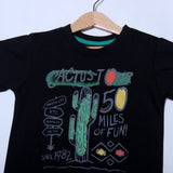 NEW BLACK CACTUS TOUR PRINTED T-SHIRT FOR BOYS
