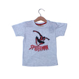 NEW HAZEL GREY SPIDER-MAN PRINTED T-SHIRT FOR BOYS