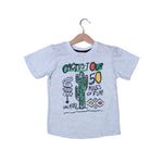 Load image into Gallery viewer, NEW LIGHT GREY CACTUS TOUR PRINTED T-SHIRT FOR BOYS
