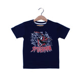 NEW NAVY BLUE SPIDER-MAN PRINTED T-SHIRT FOR BOYS