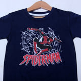 NEW NAVY BLUE SPIDER-MAN PRINTED T-SHIRT FOR BOYS