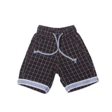 NEW BROWN CHECKERED SHORT FOR BOYS