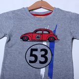 NEW GREY CAR 53 PRINTED T-SHIRT FOR BOYS