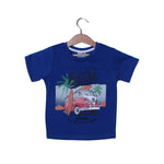 Load image into Gallery viewer, NEW ROYAL BLUE BEACH VAN PRINTED T-SHIRT FOR BOYS
