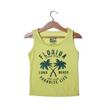 NEW YELLOW FLORIDA PRINTED SANDO FOR BOYS