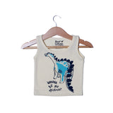 NEW LIME WANNA BE MY FRIEND PRINTED SANDO FOR BOYS