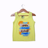 NEW YELLOW LION PRINTED SANDO FOR BOYS