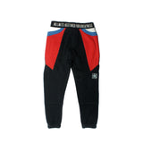 NAVY BLUE WITH RED JOGGER PANTS TROUSERS