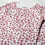 Load image into Gallery viewer, WHITE WITH LEOPARD DOTS PRINTED FULL SLEEVES ROMPERS
