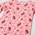 Load image into Gallery viewer, PINK FULL SLEEVES FLOWER PRINTED TOP FOR GIRLS
