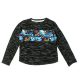 NEW BLACK SUPER HERO PRINTED FULL SLEEVE T-SHIRT