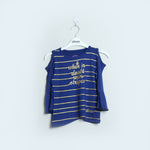 Load image into Gallery viewer, ROYAL Blue Cold Shoulder  Printed Top - Expo City
