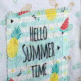 White Hello Summer Printed T-Shirt - Expo City