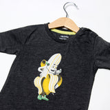 NEW CHARCOAL GREY BANANA PRINTED T-SHIRT FOR BOYS
