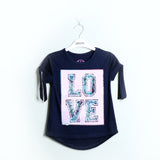 Navy Blue Love Printed T-Shirt - Expo City