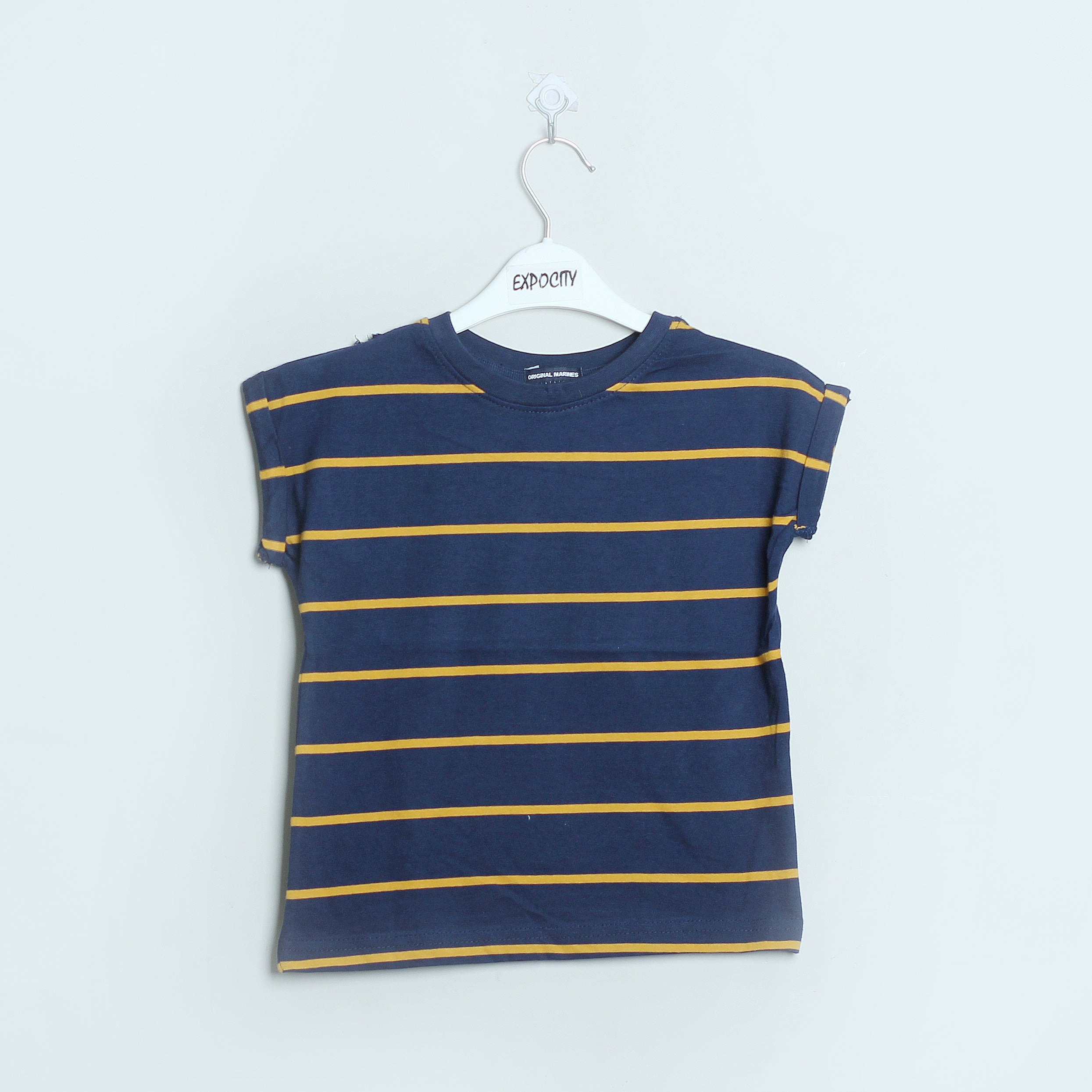 Blue Stripes Printed T-Shirt - Expo City Main image