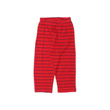RED WITH BLUE STRIPES PRINTED PAJAMA FOR GIRLS