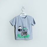 Grey Zebra Printed T-Shirt - Expo City
