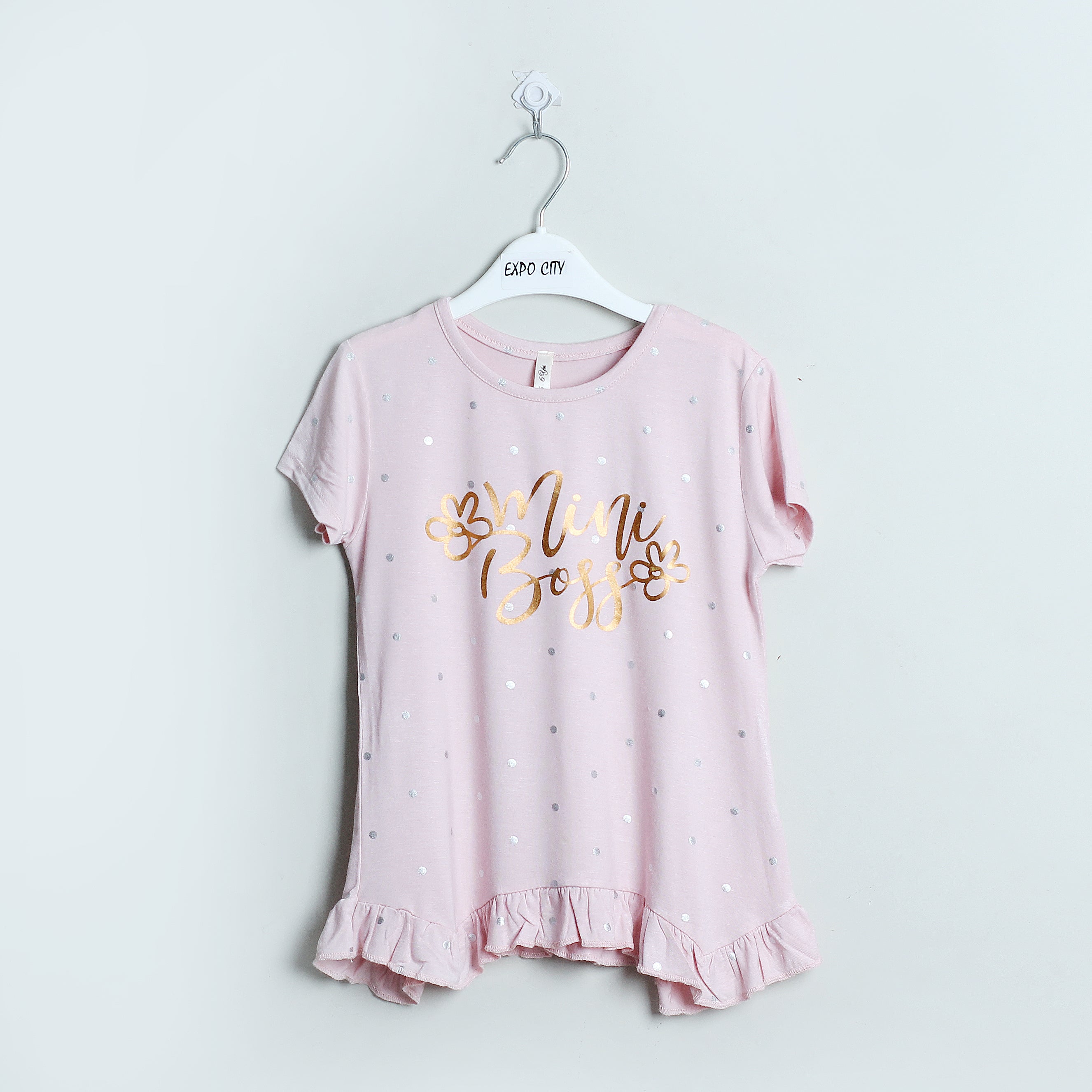 Pink Polka Dot  Printed Top - Expo City Main image