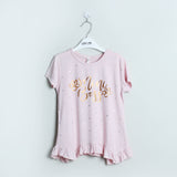 Pink Polka Dot  Printed Top
