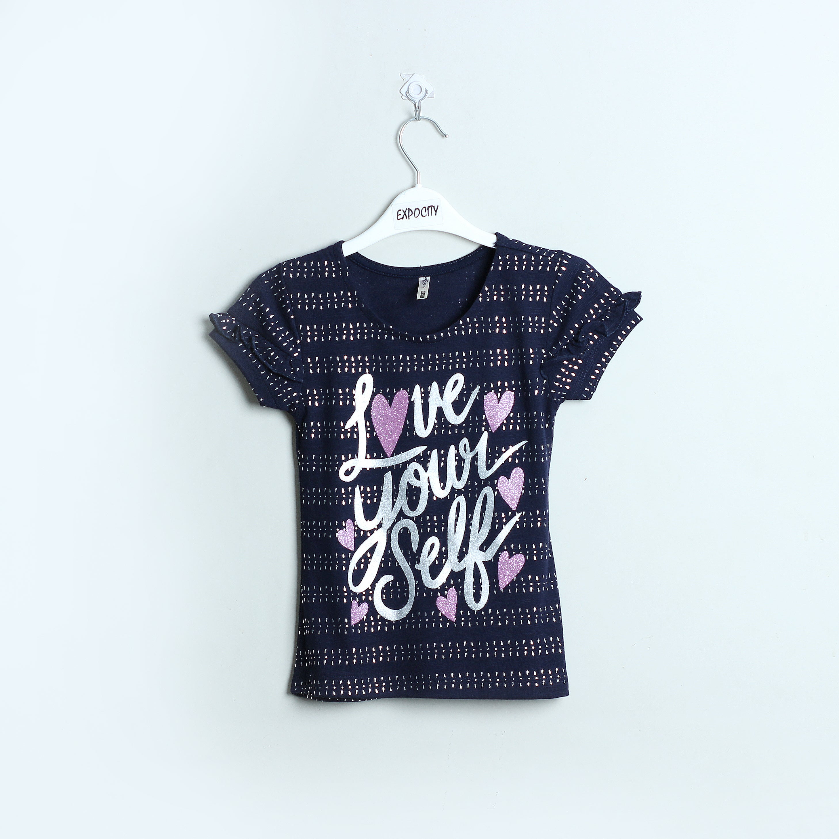 Navy Blue Printed Top - Expo City Main image