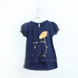 Navy Blue Cat Printed Top - Expo City