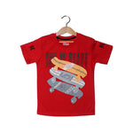 Load image into Gallery viewer, NEW RED JUST BE READY T-SHIRT FOR BOYS
