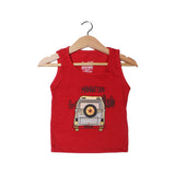 NEW RED MANHATTAN PRINTED SANDOS FOR BOYS