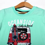 Load image into Gallery viewer, NEW SEA GREEN OCEANSIDE PRINTED T-SHIRT FOR BOYS
